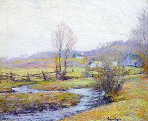 Robert William Vonnoh - Early Spring, Pleasant Valley, Connecticut