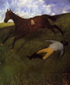Edgar Degas - The Fallen Jockey (also known as Fallen Jockey)