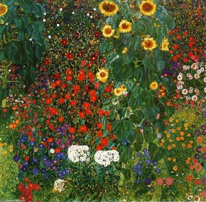 Gustave Klimt - Farm Garden with Sunflowers