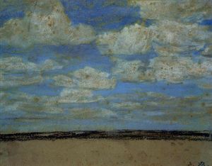 Eugène Louis Boudin - Fine Weather on the Estuary