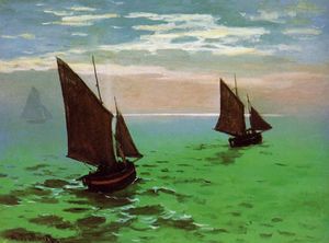 Claude Monet - Fishing Boats at Sea