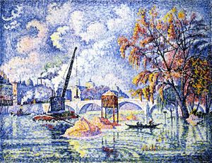 Paul Signac - Flood at the Pont Royal, Paris
