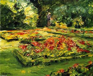 Max Liebermann - Flower Terrace in the Wannsee Garden, Facing East