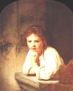 Rembrandt Van Rijn - A Girl at a Window