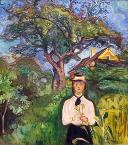 Edvard Munch - Girl under Apple Tree