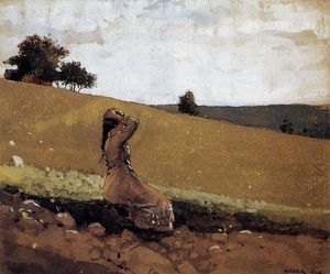 Winslow Homer - The Green Hill (also known as On the Hill)
