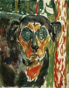 Edvard Munch - Head of a Dog