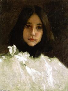 William Merritt Chase - Head of a Girl (also known as The Artist-s Daughter)