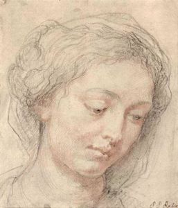 Peter Paul Rubens - Head of woman