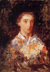 Mary Stevenson Cassatt - Head of a Young Girl