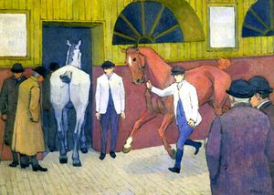 Robert Bevan - The Horse Mart (Barbican No. 1)