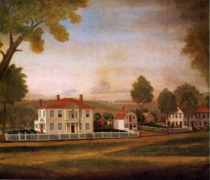 Ralph Earl - Houses Fronting New Milford Green