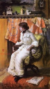 William Merritt Chase - In the Studio (also known as Virginia Gerson)