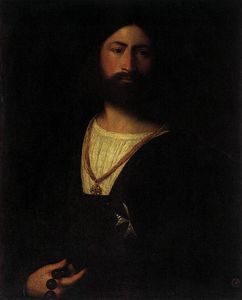 Tiziano Vecellio (Titian) - A Knight of Malta