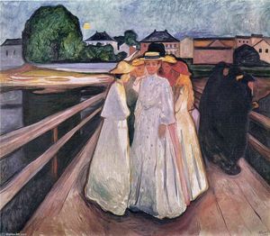 Edvard Munch - The Ladies on the Bridge