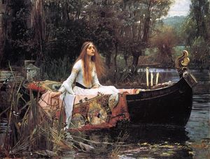 John William Waterhouse - The Lady of Shalott - (buy oil painting reproductions)