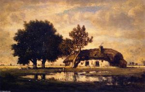 Gilbert Munger - Landscape with Cottage