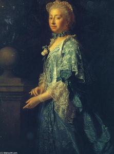 Allan Ramsay - Portrait of Augusta of Saxe Gotha, Princess of Wales