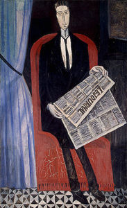 André Derain - Portrait of a Man With a Newspaper