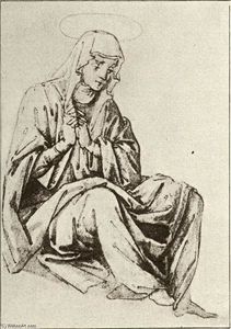 Andrea Del Castagno - Mary seated under the Cross