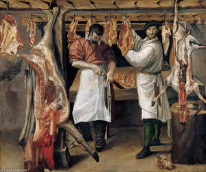 Annibale Carracci - The Butcher`s Shop