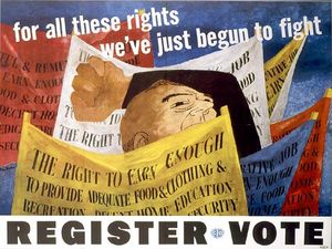 Benjamin Shahn - Poster for Congress of Industrial Rights