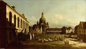 Bernardo Bellotto - The Neuer Marktplatz in Dresden