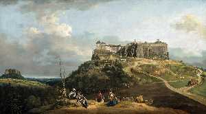 Bernardo Bellotto - The Fortress of Konigstein