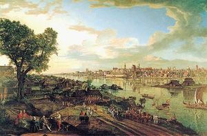 Bernardo Bellotto - View of Warsaw from Praga