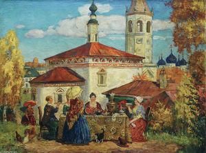 Boris Mikhaylovich Kustodiev - At the Old Suzdal