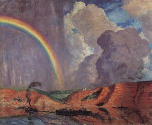 Boris Mikhaylovich Kustodiev - Volga. Rainbow