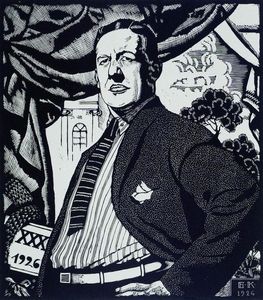Boris Mikhaylovich Kustodiev - Portrait of Soviet actor Nikolay Monakhov