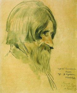 Boris Mikhaylovich Kustodiev - Portrait of a Peasant Kotov