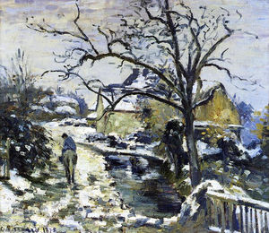 Camille Pissarro - Winter at Montfoucault 2