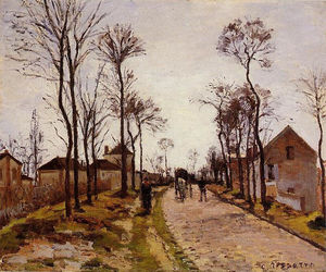 Camille Pissarro - The Road to Saint Cyr at Louveciennes