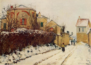 Camille Pissarro - The street of the Citadelle, Pontoise