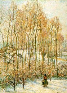 Camille Pissarro - Morning Sunlighton the Snow, Eragny-sur-Epte