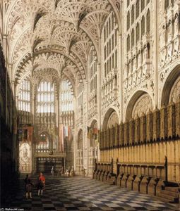 Giovanni Antonio Canal (Canaletto) - The Interior of Henry VII Chapel in Westminster Abbey