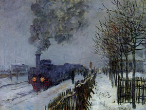 Claude Monet - Train in the Snow or The Locomotive