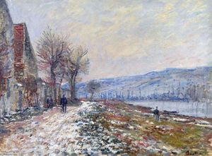 Claude Monet - The Siene at Lavacourt, Effect of Snow