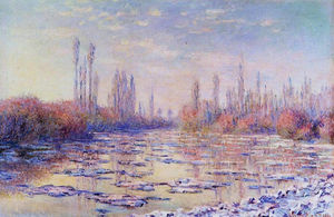 Claude Monet - Floating Ice on the Seine