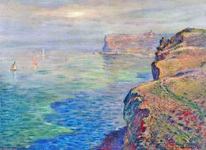 Claude Monet - Cliff at Grainval near Fecamp