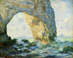 Claude Monet - The Manneport, Rock Arch West of Etretat