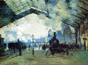 Claude Monet - Saint-Lazare Gare, Normandy Train