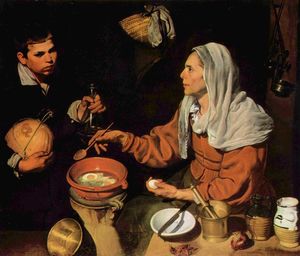 Diego Velazquez - An Old Woman Cooking Eggs