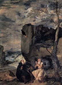 Diego Velazquez - St. Anthony the Abbot and St. Paul the First Hermit