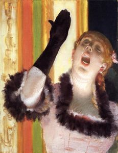 Edgar Degas - Singer with a glove