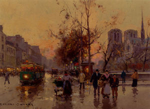 Edouard Cortes - View of Notre Dame