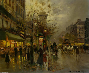 Edouard Cortes - Boulevard a Paris