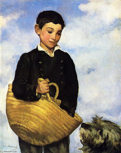 Edouard Manet - A boy with a dog